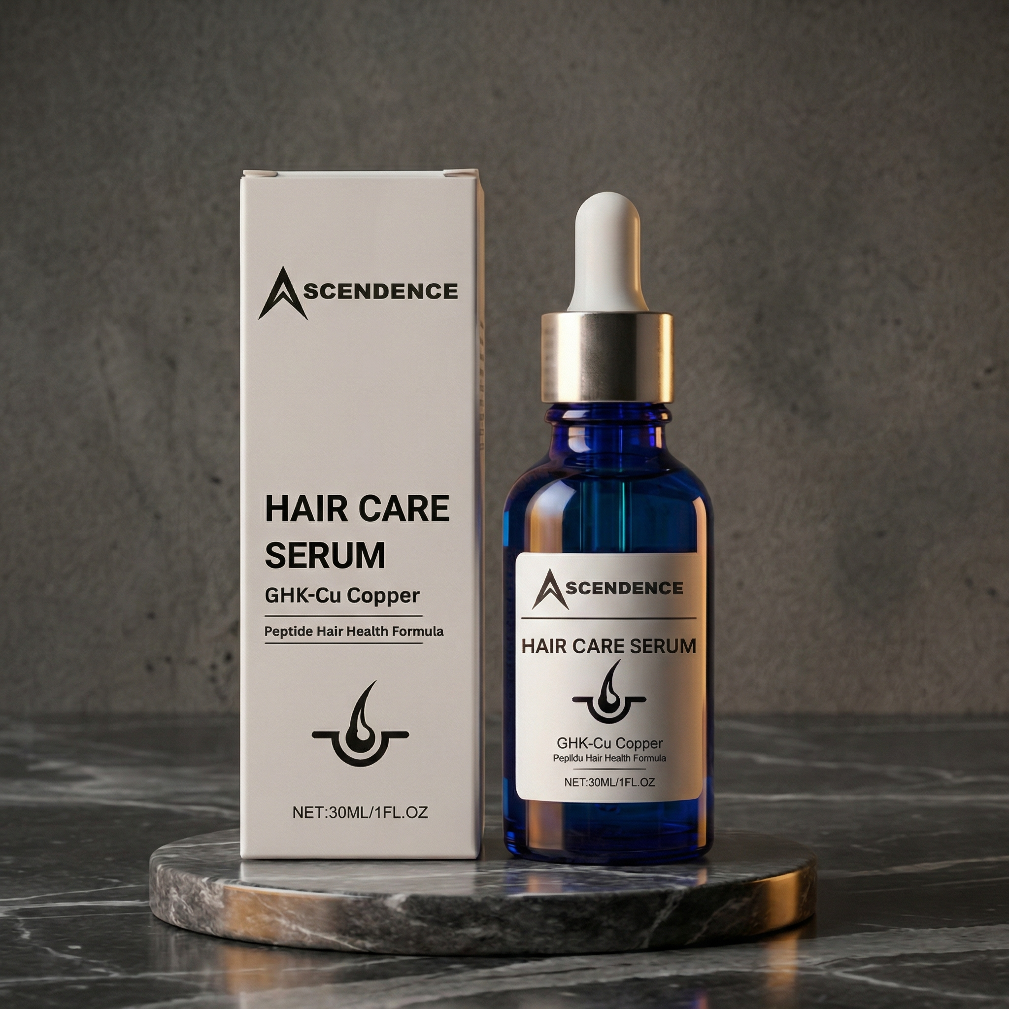 GHK-Cu - Copper Peptide Hair Serum 30ml Azur Skin GHK-Cu - Copper Peptide Hair Serum 30ml Azur Skin
